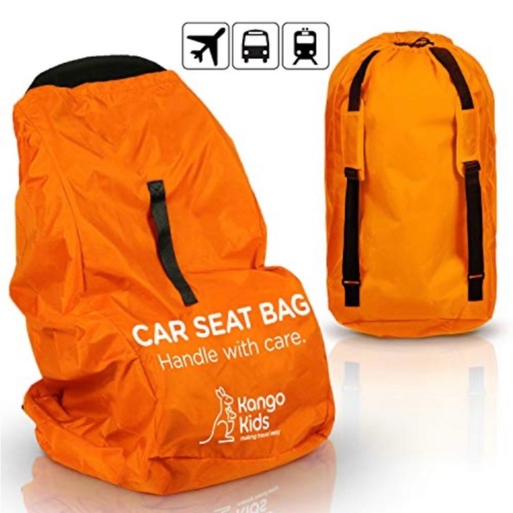 Kango Kids Car Seat Bag w/ Backpack Straps--Plane Travel Luggage Storage Durable